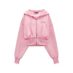 Zara X Barbie The Movie Pink Sweatshirt with Hood
